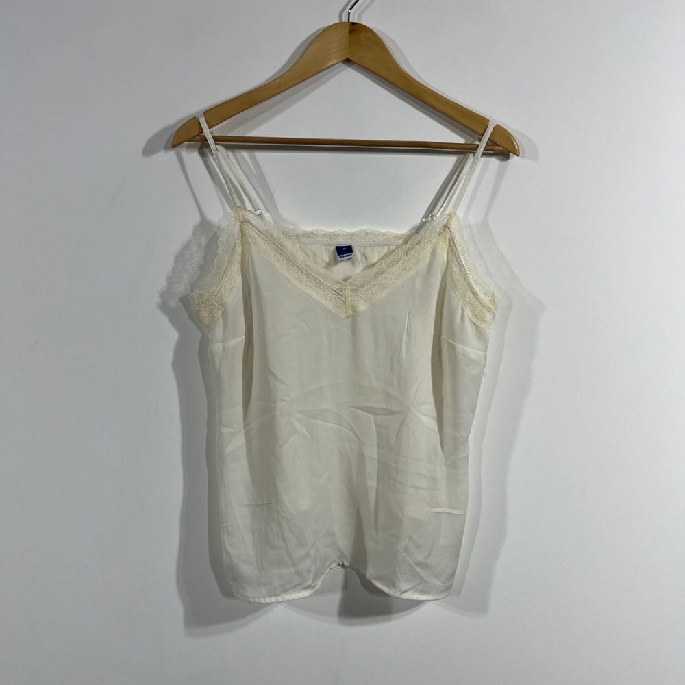 Old Navy Y2K Dainty Coquette Lace Trim Camisole Cami Top Womens Medium Capsule
